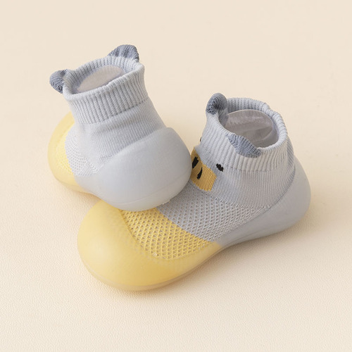  Autumn New Children's Mesh Floor Socks Breathable Baby Cartoon Baby Shoes and Socks Cooling Toddler Indoor Shoes