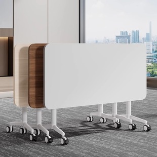 Training Table and Chair Combination Mobile Desk Long Table Educational Institution Splicing Training Table Desk Folding Conference Table