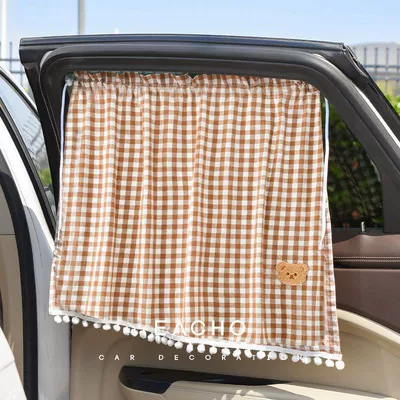 Suction Cup Type Rear Window Car curtains
