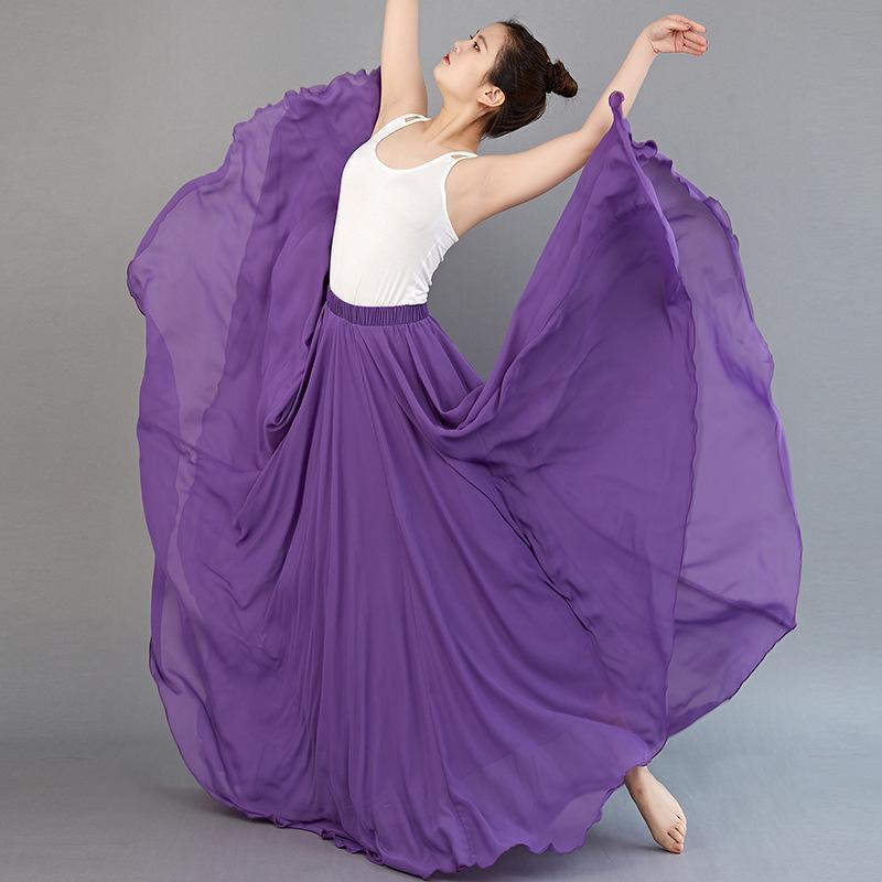 Shiffon long skirt