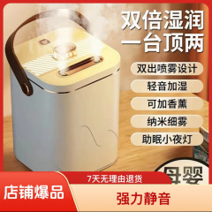 メーカー卸売加湿器家庭用寝室オフィスナノ静音ダブル噴口空気浄化大容量加湿器