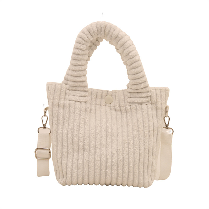 Nicho de velcro bolso de balde 2024 nuevo invierno literatura y arte mochila bolso de color caramelo lindo bolso especial