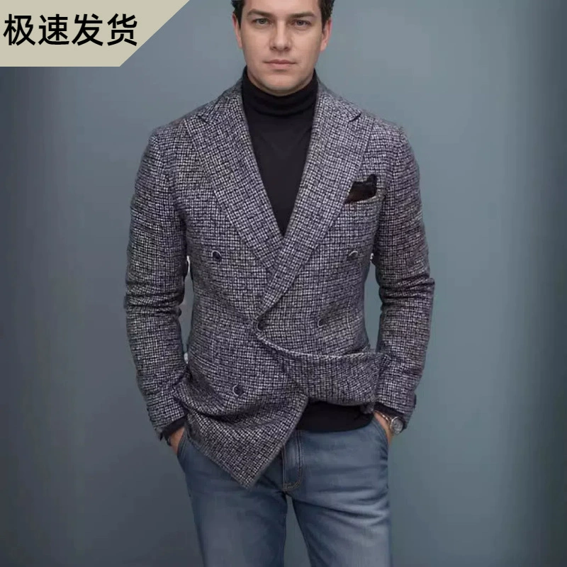 2023 трансграничная Внешняя торговля независимая станция Amazon Повседневный костюм мужской джентльмен повседневный костюм куртка мужская плюс размер