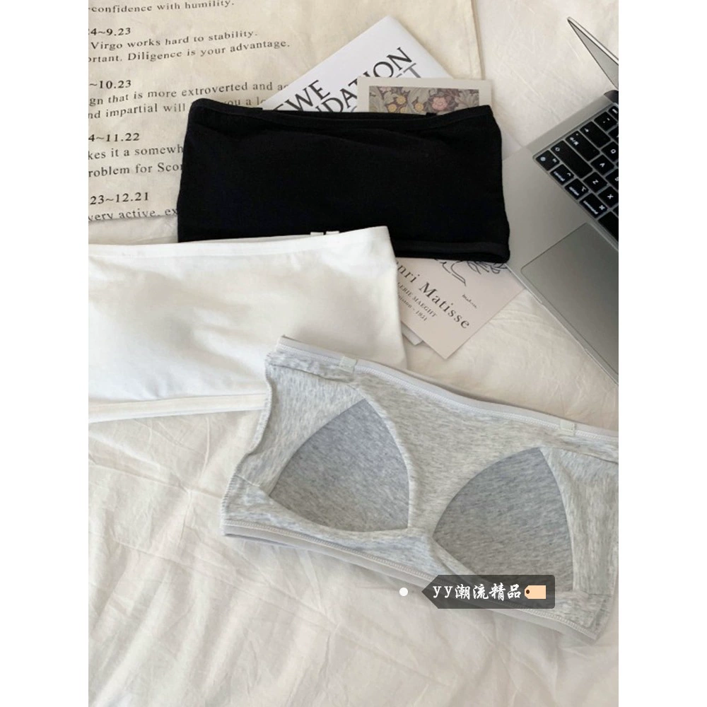 Женский бюстгальтер-бандо без бретелек с мягкой подкладкой, летний топ с защитой от воздействия на маленькую грудь и красивой спиной.