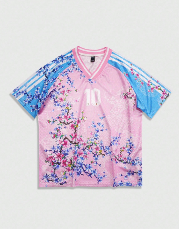 Fábrica directa de verano americano locomotora transfronteriza estilo de diseño de estilo hip hop personalidad camiseta de manga corta al por mayor