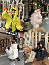 风新款保暖羽绒服女2025排骨显瘦云朵白鸭绒泡芙连帽冬季95短款