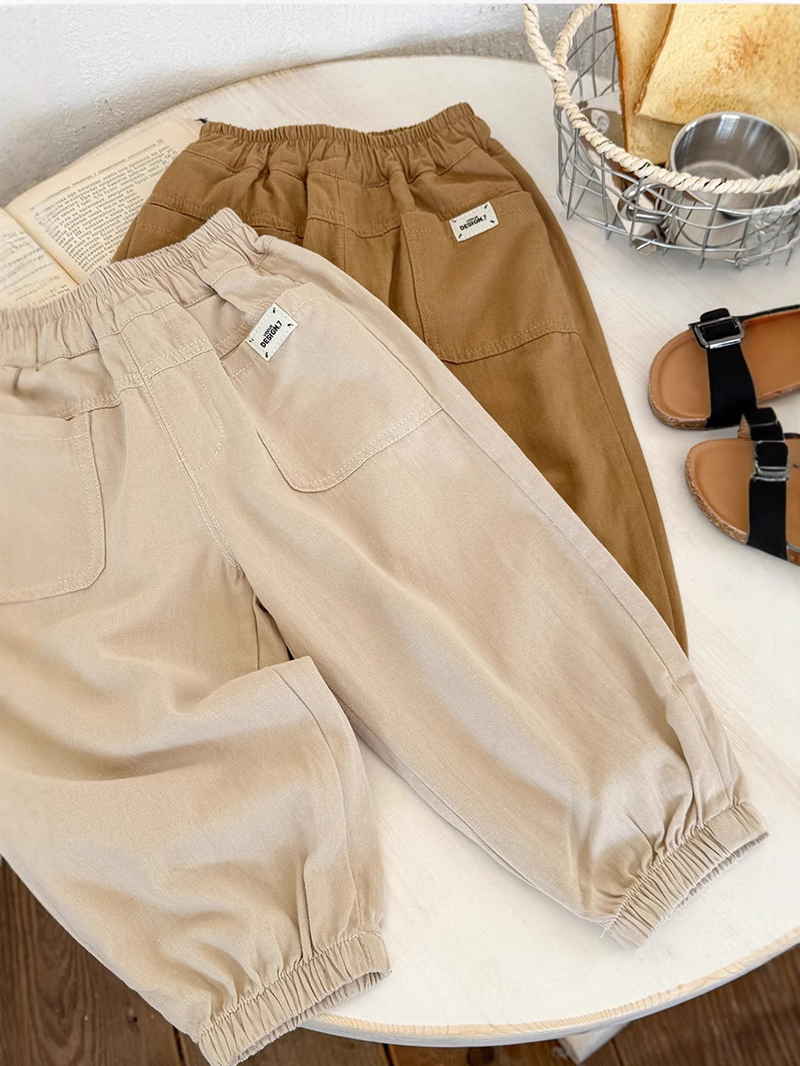 7904 pantalones anti-mosquitos para niños 2025 nuevos pantalones casuales de verano para niños pantalones con aire acondicionado para bebés de verano para niños image 3