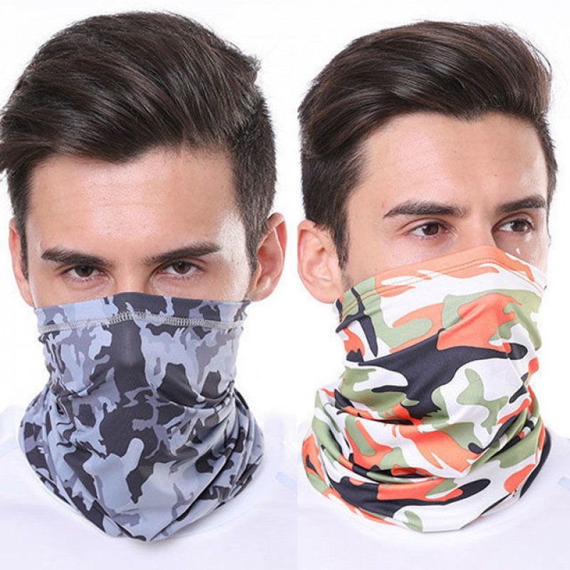 Hielo seda turbante mágico de verano deportivo al aire libre para hombres y mujeres cuello pañuelo de bicicleta máscara de pesca cuello delgado comercio exterior