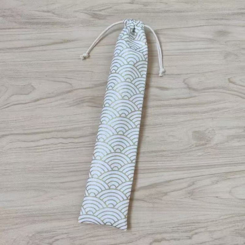 折扇扇袋6-12寸扇套礼袋扇子收纳袋和风烫金手工长条束口小布袋子