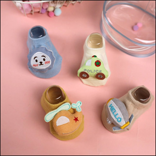 Newborn Socks, Baby Summer Invisible Boat Socks, Cute Stereo Cartoon Floor Shoe Covers, Socks, Baby Boy Socks