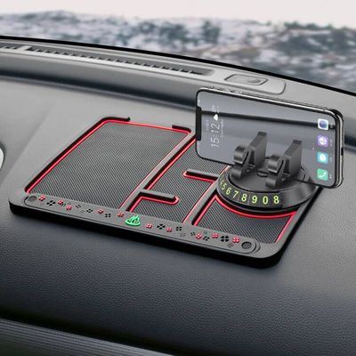 originality personality multi-function wear-resisting Car non-slip mat mobile phone Bracket Stands Number plate Four non-slip mat