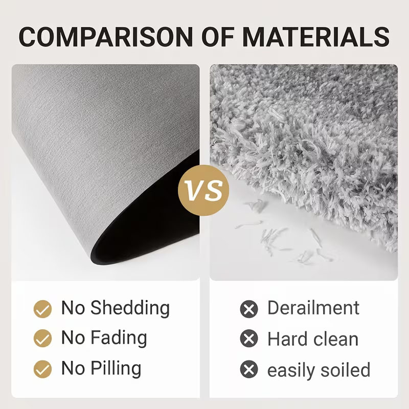 Cross-border diatomite toilet seat cover and floor mat 3-piece set, water-absorbent, dirt-resistant, non-slip floor mat, Christmas holiday floor mat