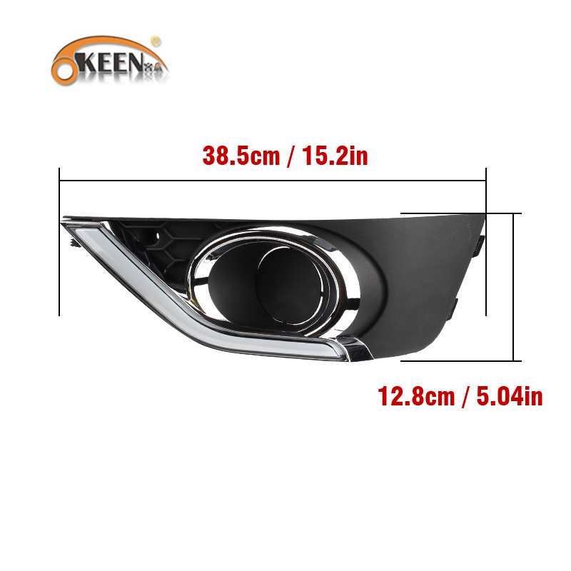 OKEEN for 15-17 Honda BRV day running light modified LED streamer turn signal car special bright fog lamp