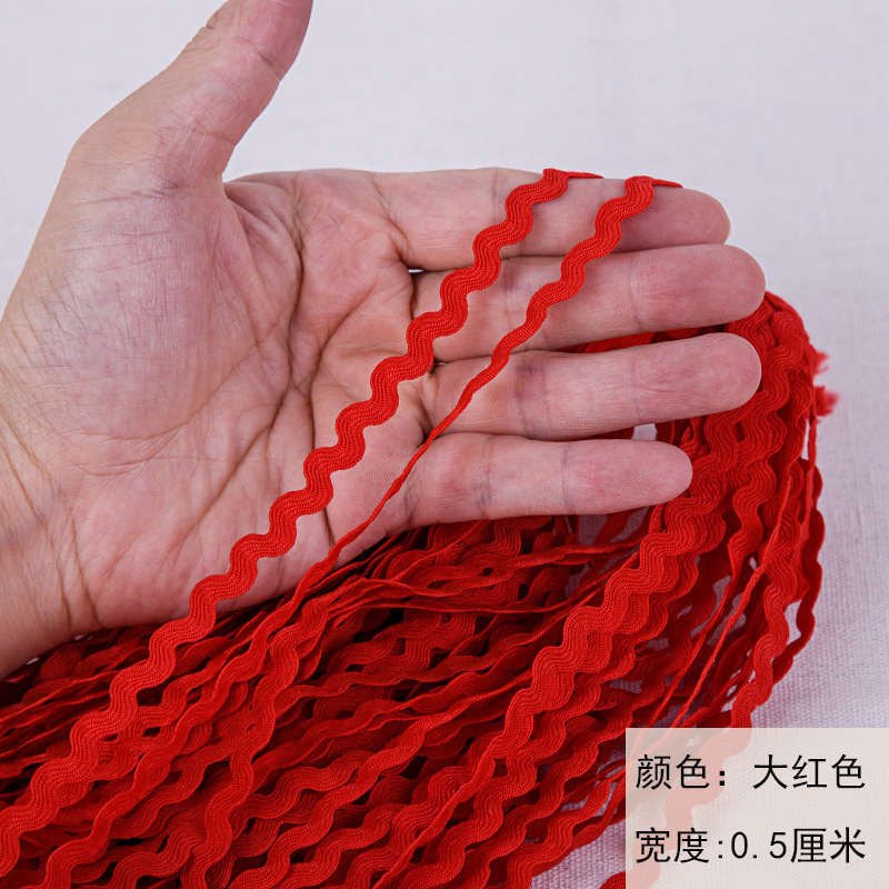 S-shaped ondulado polipropileno correa hecha a mano diy accesorios de ropa marina correa sofá cortina decoración encaje