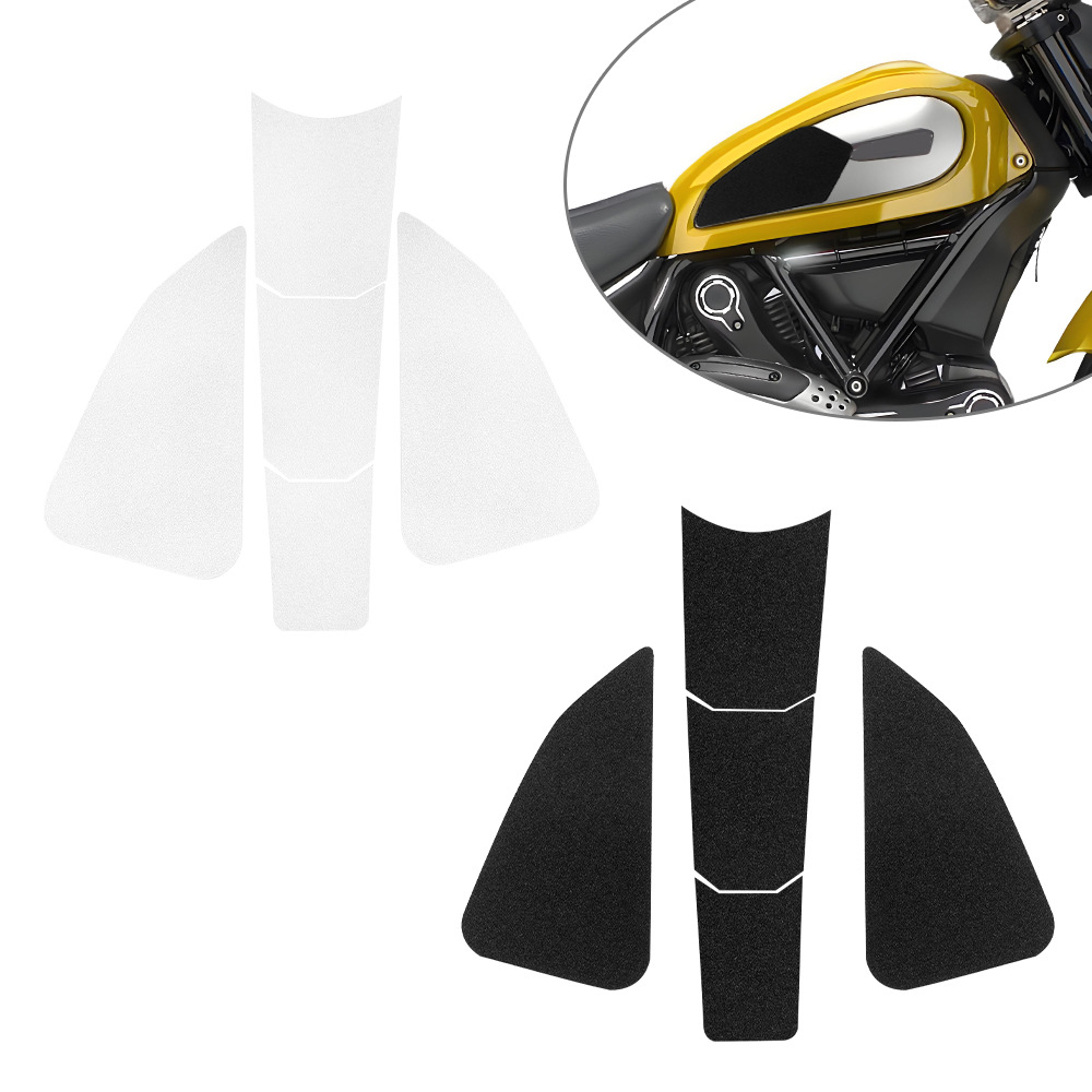 Aplicable para Ducati Scrambler 2015 - pegatinas para tanques de combustible de motocicletas pegatinas de hueso de pez pegatinas de protección antideslizante pegatinas esmeriladas