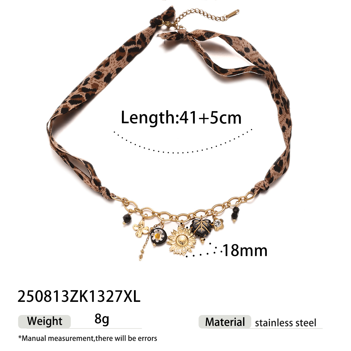 Collar de colgante de acero inoxidable de lujo ligero y nicho, collar de bufandas de seda estriadas de alta calidad para mujeres