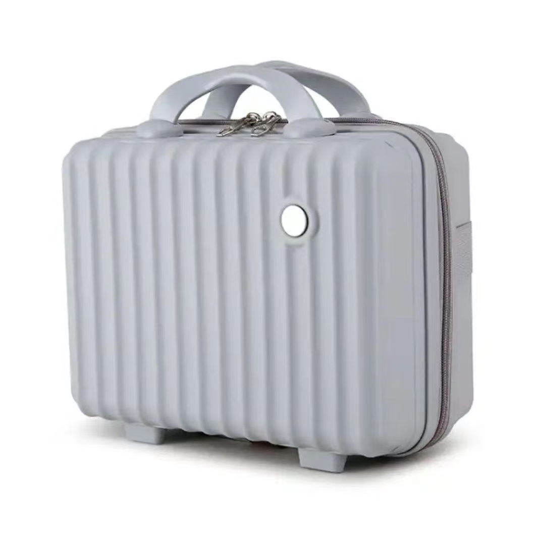 Round logo hand luggage makeup small box 14inch cartoon cute password box convenient mini storage box for women