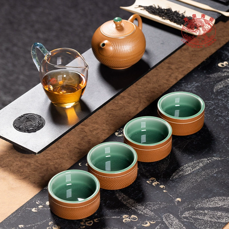Handheld tea cup for traveling handmade, teapot