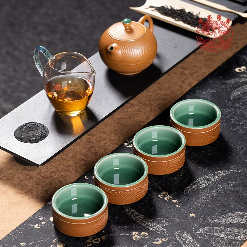 Handheld tea cup for traveling handmade, teapot