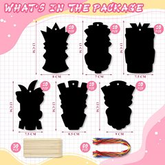 義烏工廠夏威夷DIY書籤刮畫紙異形刮畫派對刮刮畫刮刮樂批發