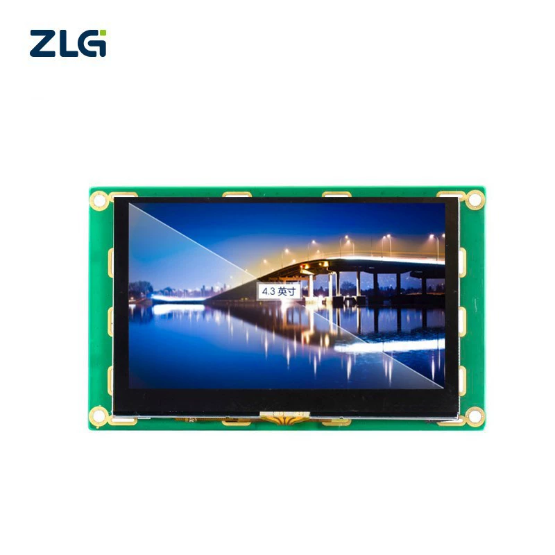 ZLG Zhiyuan Electronics TFT-4.3 использует 4,3-дюймовый TFT True цветной ЖК-экран четырехпроводный резистивный сенсорный экран