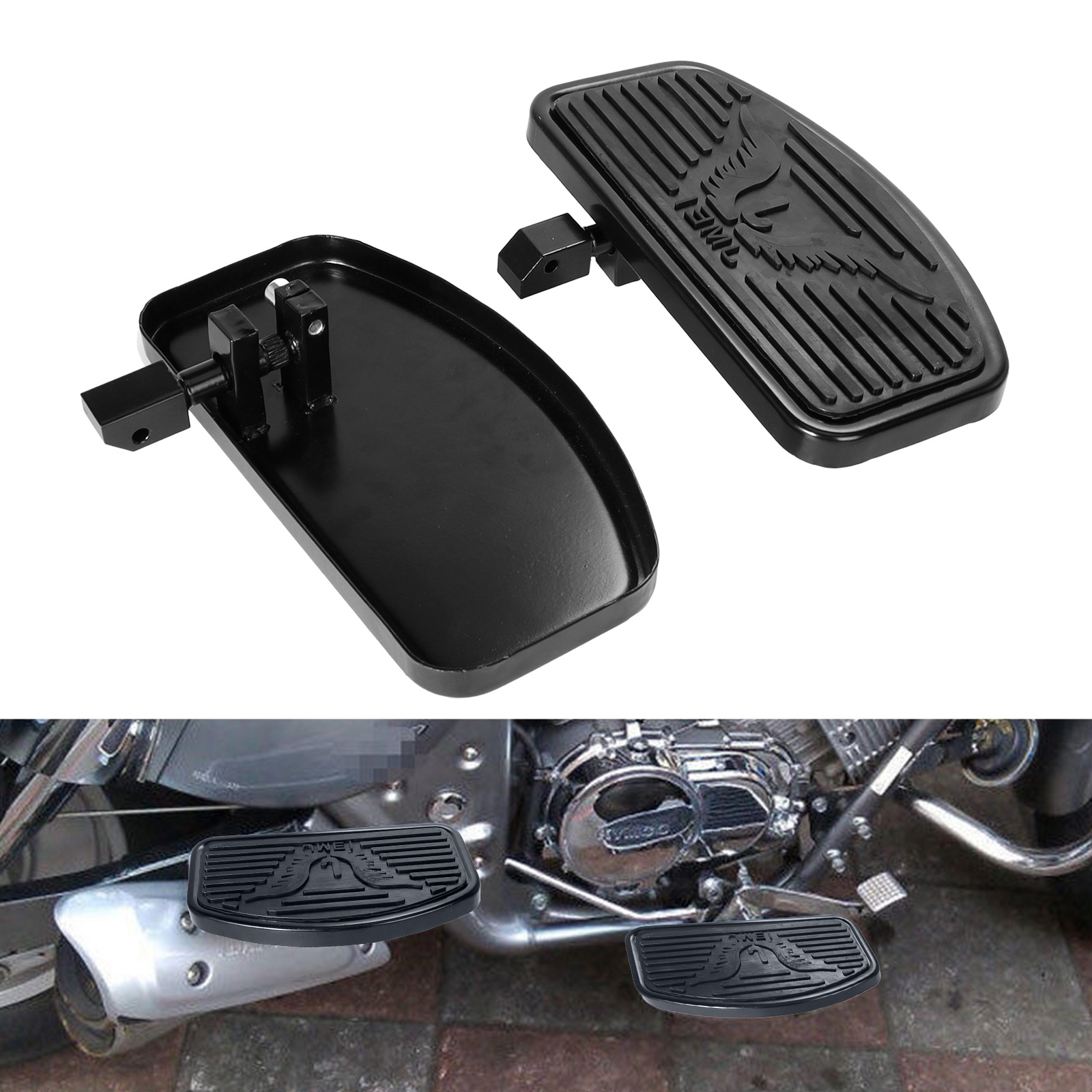 Motorcycle accessories: Modified front and rear large footrests, suitable for VTX 1300/1800