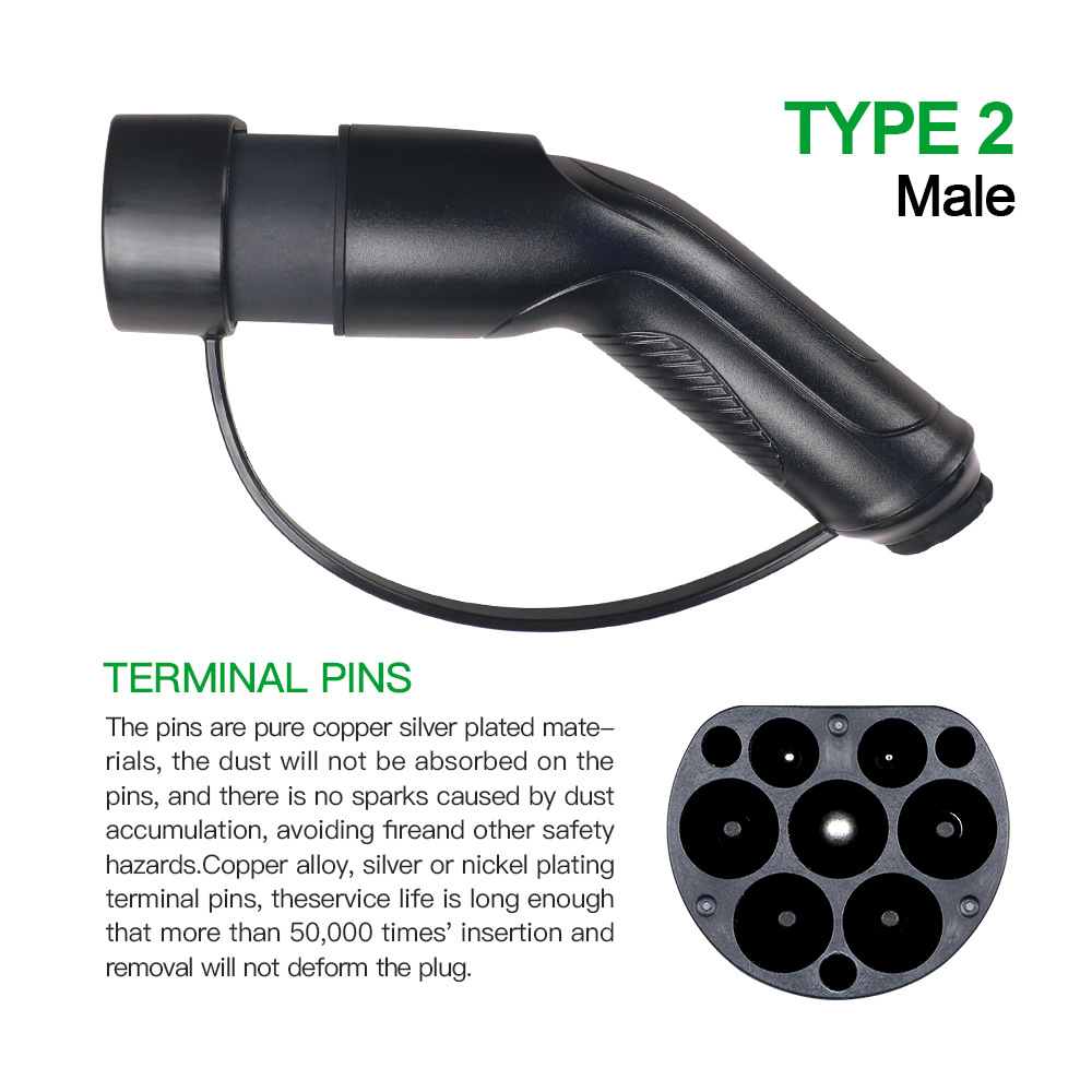 New Energy Vehicle Charging Extension Cord 16A/32A New Energy Vehicle Charging Adapter Cable Double-Ended Gun