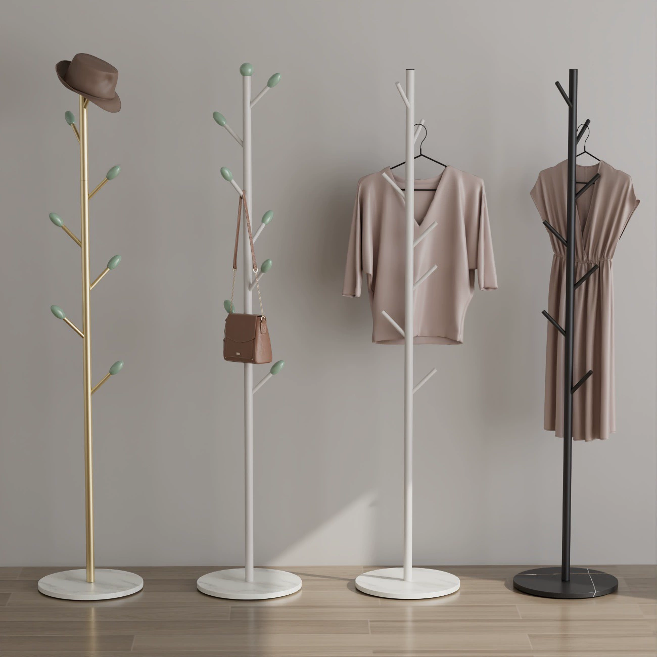 Крем Ветер Простая вертикальная вешалка для спальни с каменной плитой основание вешалка для гостиной крыльцо для хранения одежды