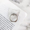 Transparent ring buckle-cat head