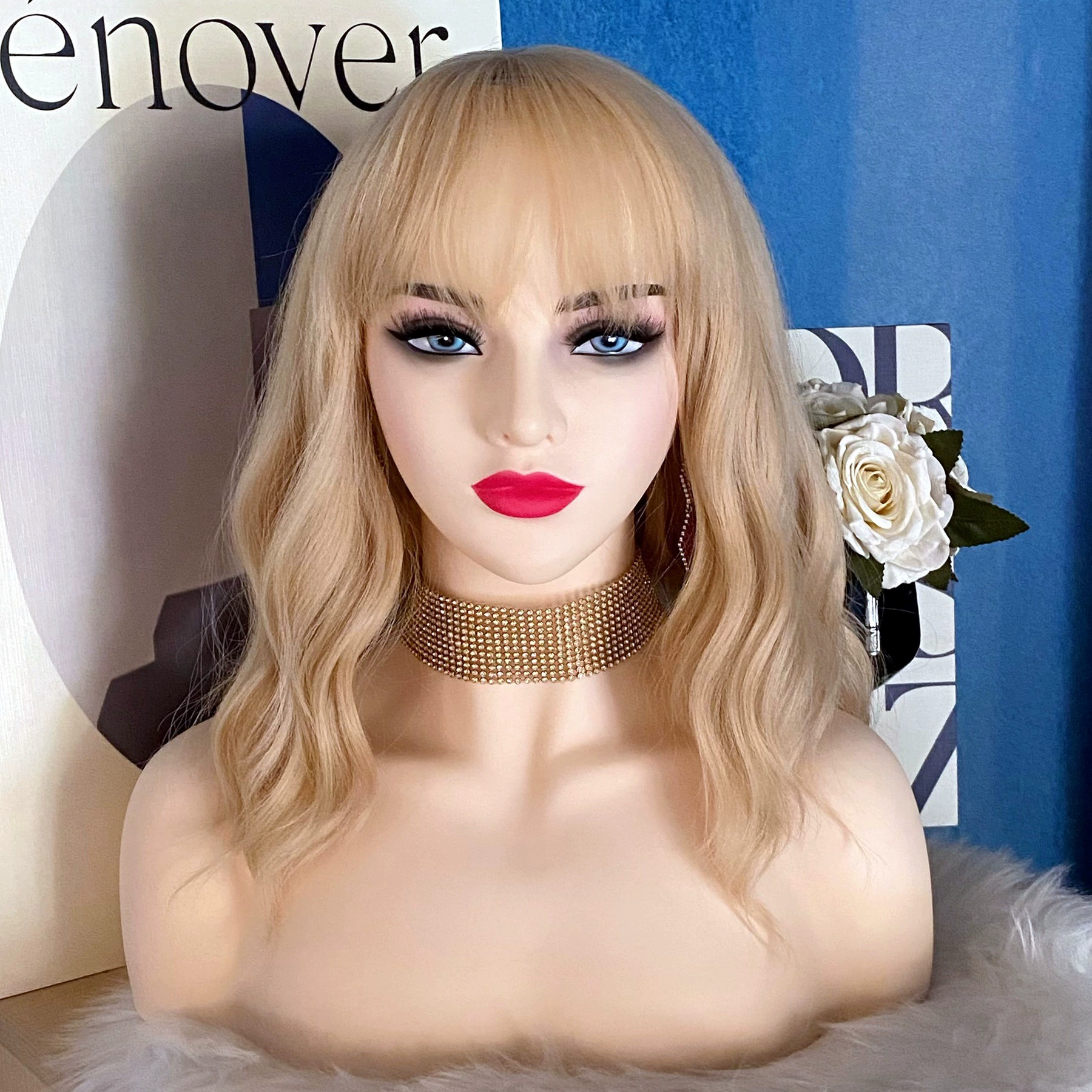 Голова манекена для парика, европейская и американская модель манекена белого цвета кожи, модель с двойными плечами, половина тела, с двойными плечами, модель ювелирных изделий, голова манекена