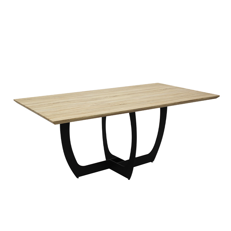 mesas de comedor exportación de mesas de comedor MDF pegatinas de mesa 40 pies de hierro gruesas nórdicas de lujo ligero mesa moderna image 1