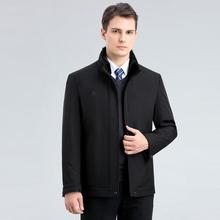 中年男士品牌男装加厚立领羽绒服 冬季羽绒外套水貂毛领鸭绒外套