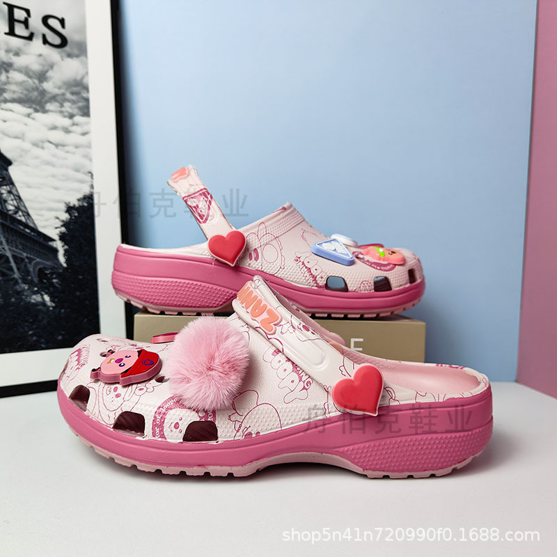 Zanmeng Ruby Parent-Child Clogs, New Summer Style for Boys and Girls, Cute Princess Style, Non-Slip, Breathable Beach Sandals Zanmeng Ruby Parent-Child Clogs, New Summer Style for Boys and Girls, Cute Princess Style, Non-Slip, Breathable Beach Sandals