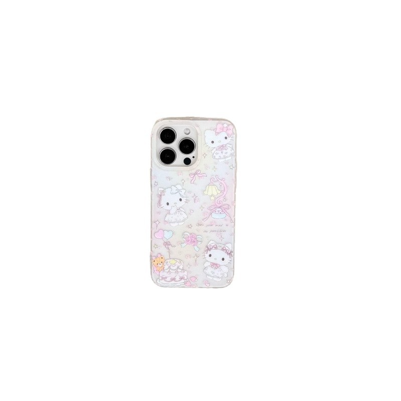 ins风英文台灯KT猫适用iPhone16苹果15ProMax/14手机壳13新款少女|undefined