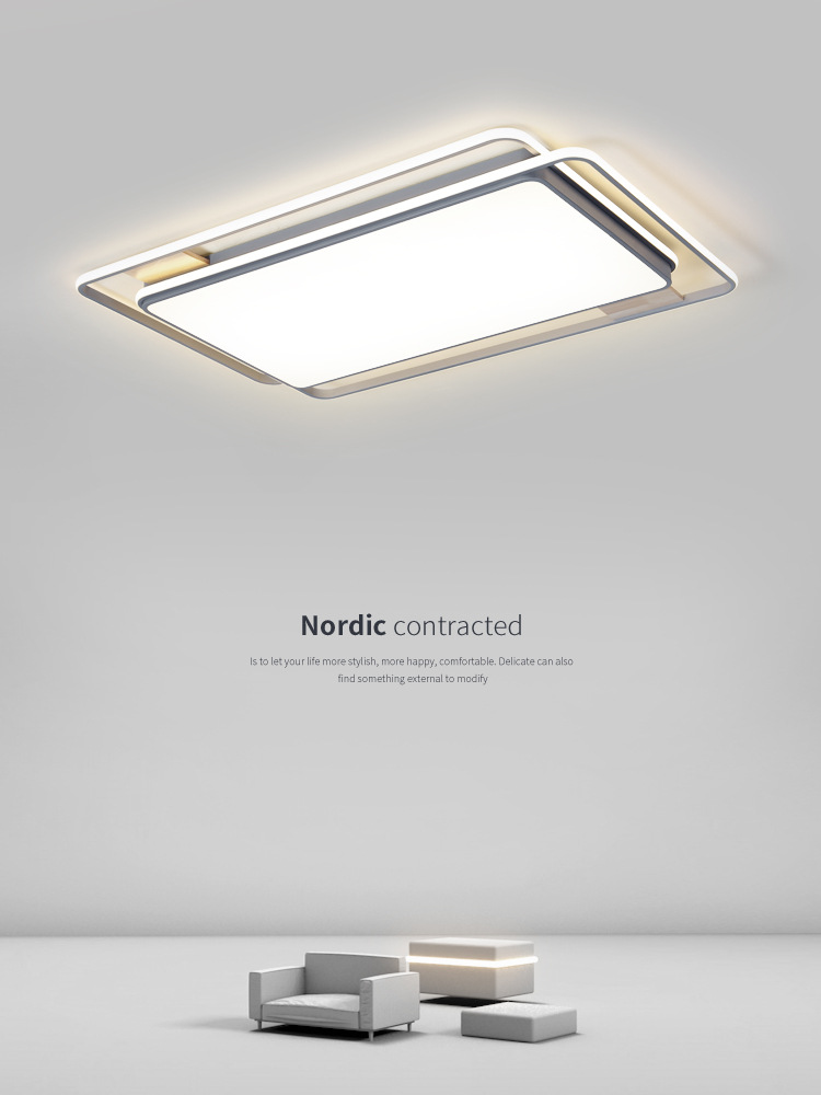 客厅灯现代简约大气吸顶灯天猫精灵智能语音控制灯具全屋套餐组合