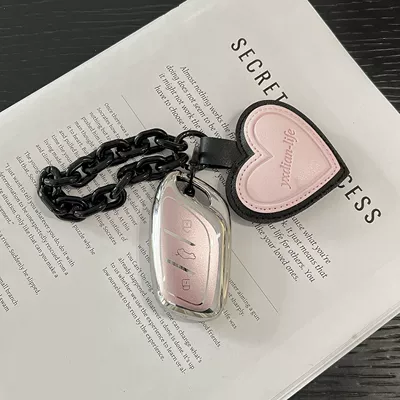 Car key bag Scorpio Hs Five Mg5/3 Rui - roewe-mgmodel-a-quicksand-powder-black-chain-leather-pink-heart