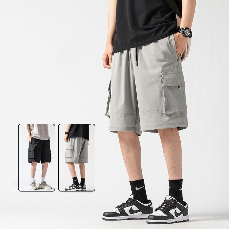Casual Ice Silk Pants Men's 2023 Summer New Loose Large Size Workwear Shorts Outer Wear Sports Pants Casual Ice Silk Pants Men's 2023 Summer New Loose Large Size Workwear Shorts Outer Wear Sports Pants