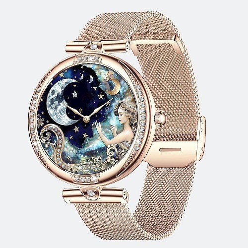 Cross-border new NX17 Pro female Bluetooth call smart watch AMOLED screen heart rate blood pressure movement step meter