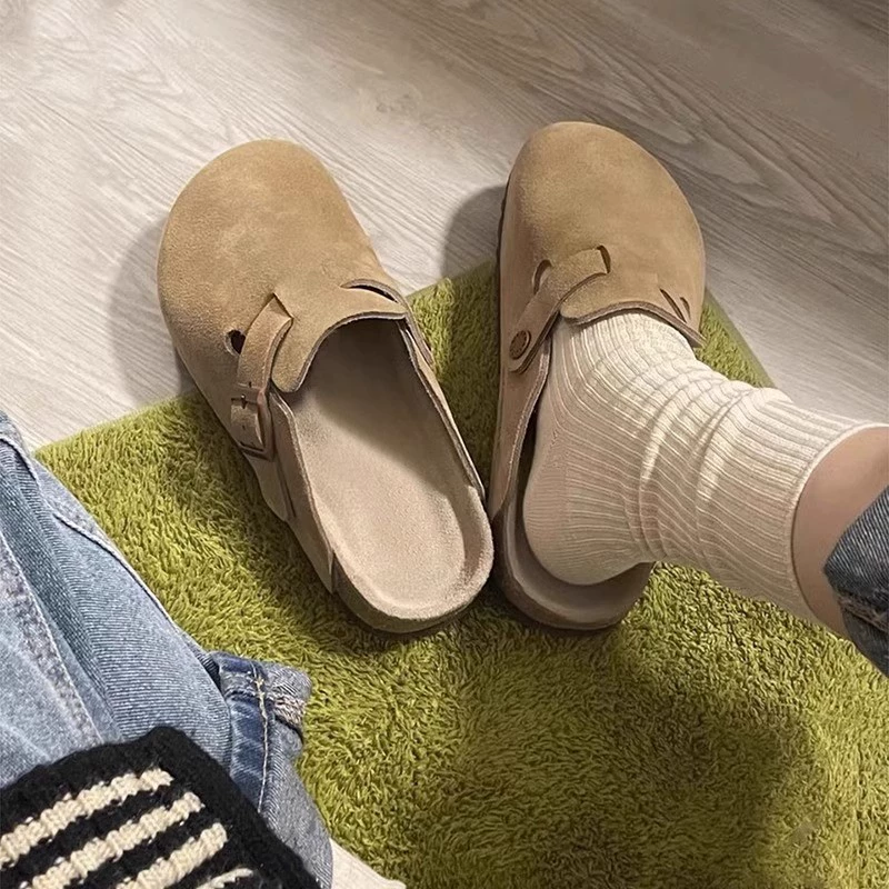 Platform Spring Slippers, 2023 Collection — Sizes 35–40, Brown/Camel/Khaki