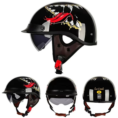 Motosiklet kaskı (dəbilqə) — Electric Vehicle Helmets Wholesale - venom-with-black-and-white-mirrors-m