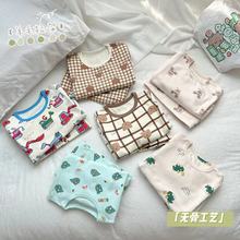 【现货】男童秋装秋衣秋裤套装儿童羊毛拉架套头保暖内衣卡通衣服