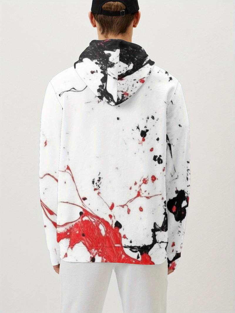 Sweat à capuche homme, pull imprimé numérique 3D, coupe ample, tendance et décontracté, veste chaude automne-hiver_voghion.com
