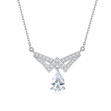 Ůʿ925���y1.25ct�ʯ���K��Ů�ٴ���|ˮ�ΚW���r���i���ins