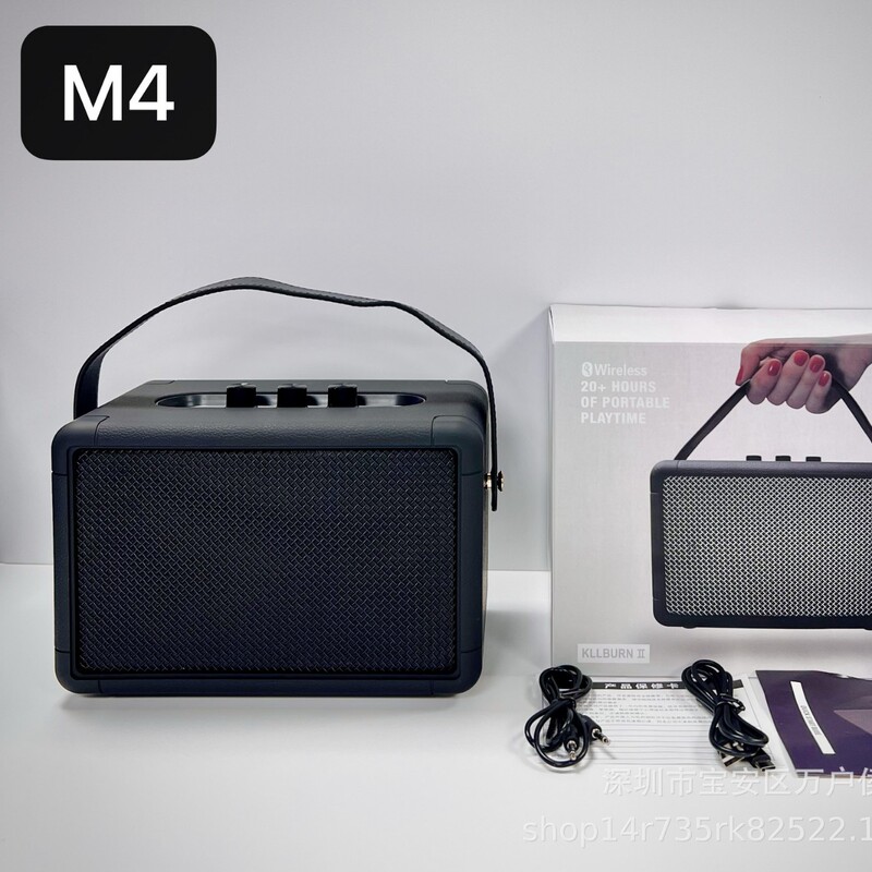 Marshall's Same Model Kilburn Ii Malaysian Second-Generation Retro-Style Wireless Bluetooth Speaker with Heavy Bass M4 Audio