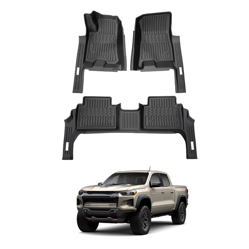 Tapetes para Camioneta Chevrolet, Tapetes de TPE Impermeables de Cobertura Total Especiales para Chevy Colorado