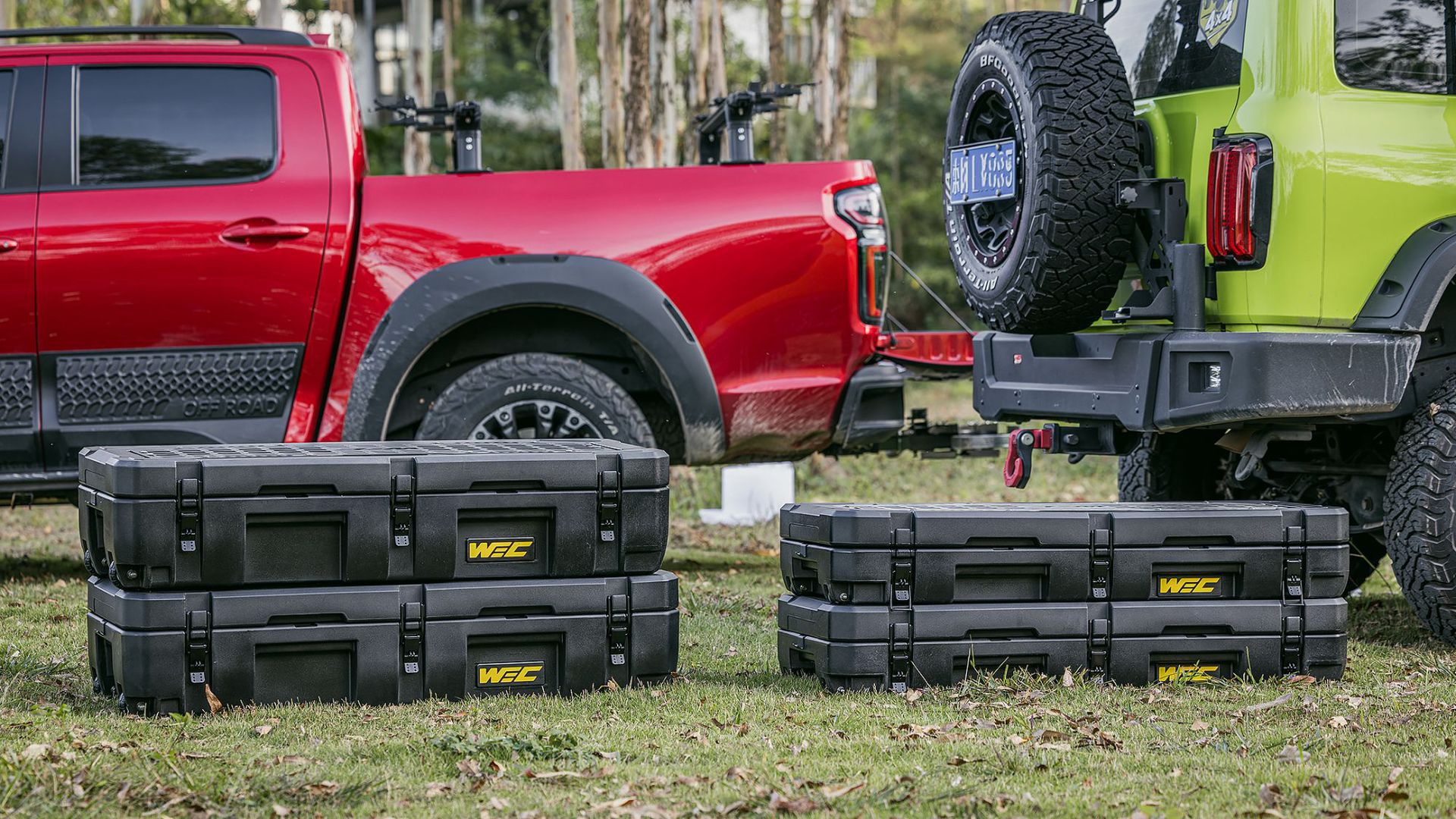 WEC equipment box, roof luggage box, outdoor tactical box, off-road modification, camping universal storage box, organizer box