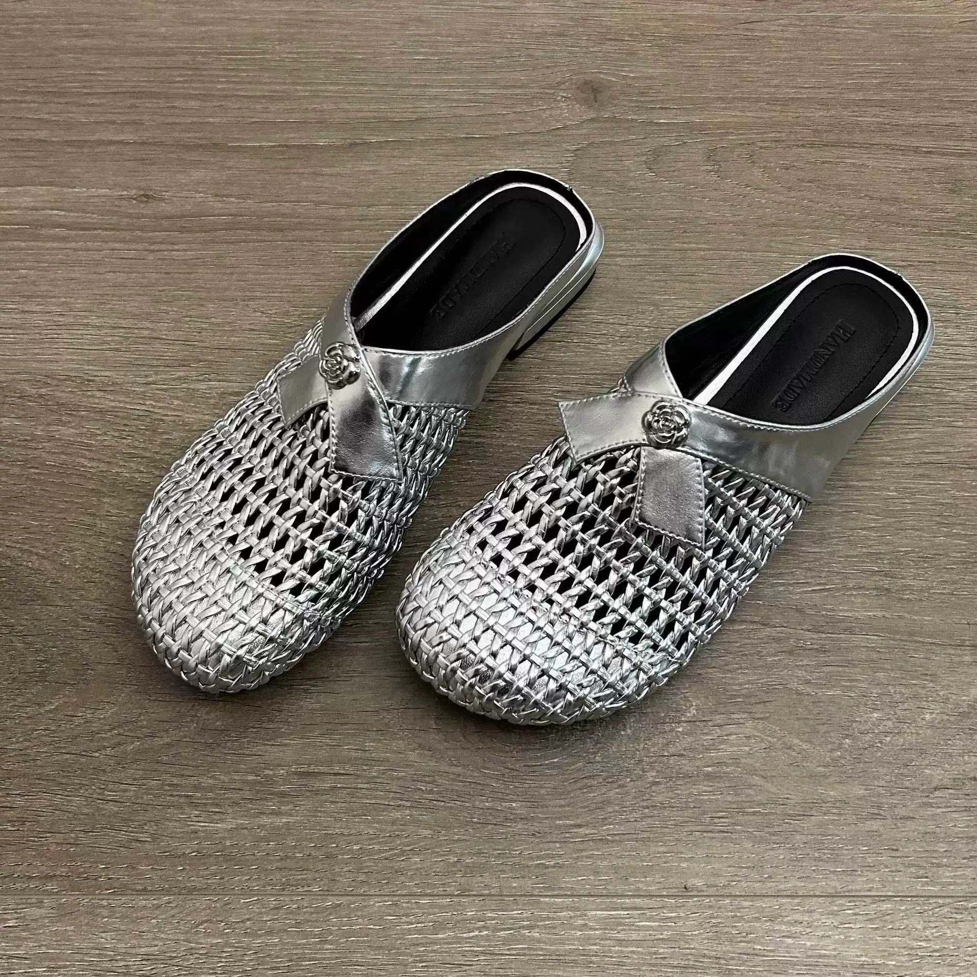 Mountain tea, universal woven slippers, (Physicals), genuine leather