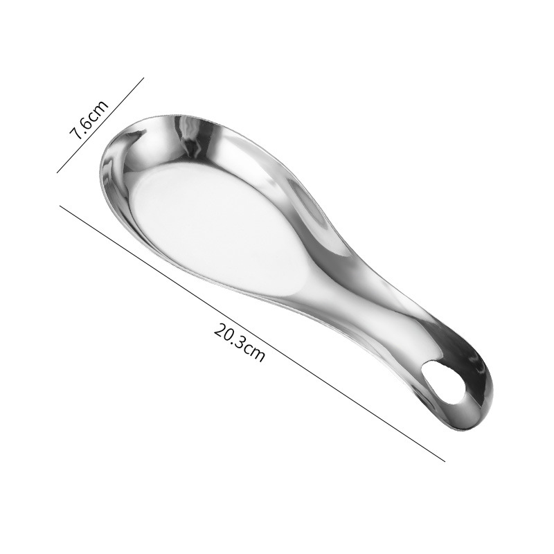 Directo de fábrica de acero inoxidable titular de cuchara estante olla caliente cuchara bandeja clip de comida hotel restaurante estante de utensilios de cocina cuchara titular