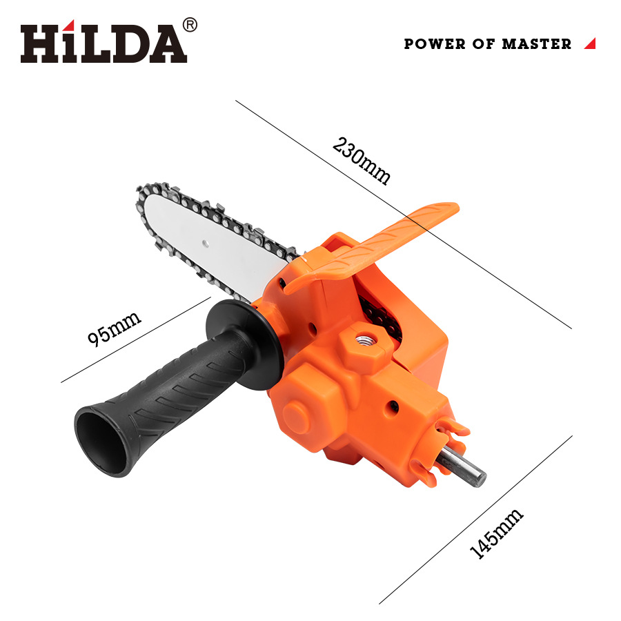 HILDA sierra de cadena eléctrica simple taladro eléctrico para carpintería Sierra poda de jardinería sierra de cadena portátil
