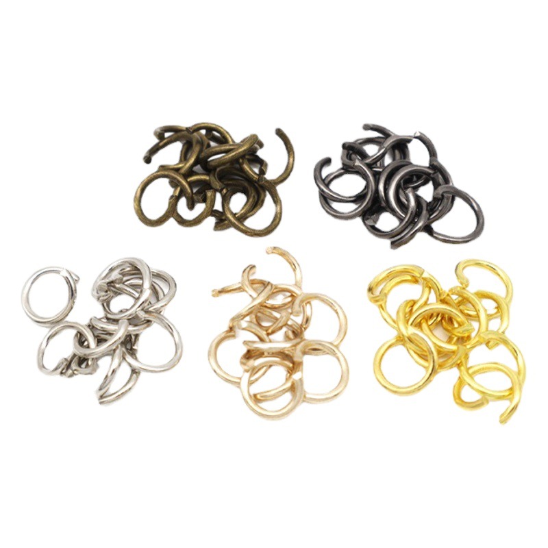 スポットdiyアクセサリーアクセサリーオープンリングリング鉄製接続リング小さなリングcリング小さなアクセサリーストラップオープンリング接続リング